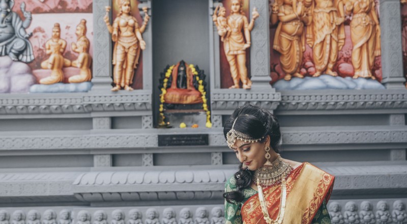 Spirited & Richly Detailed Indian Wedding Ceremony of Pravin & Prithi at Sri Senpaga Vinayagar Temple