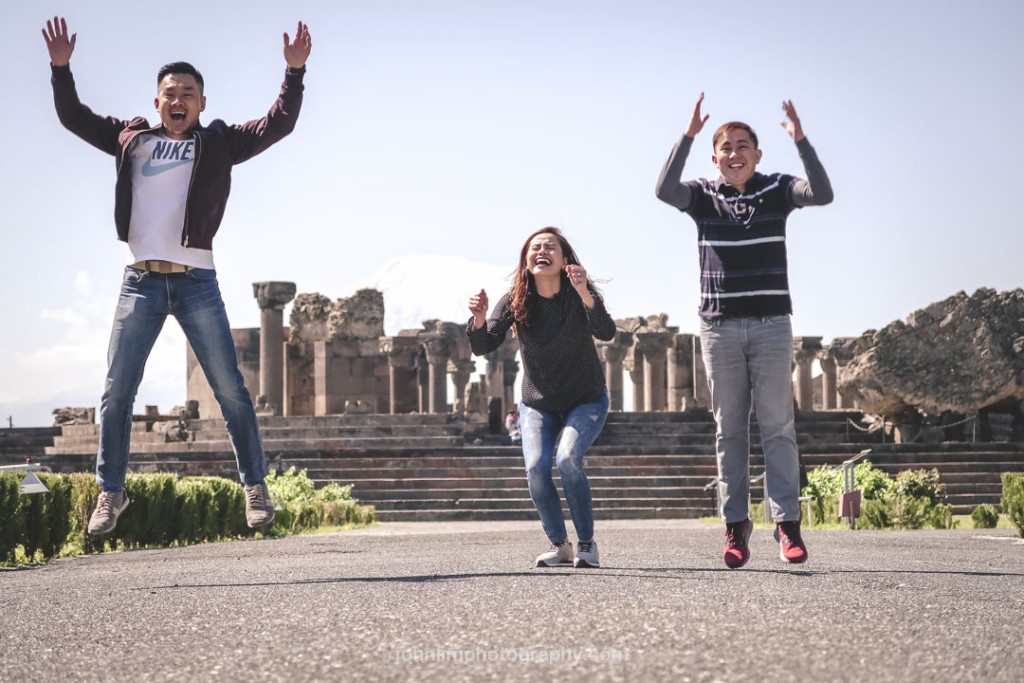 Overseas Pre Wedding Photoshoot in Armenia - Zvarnots Cathedral