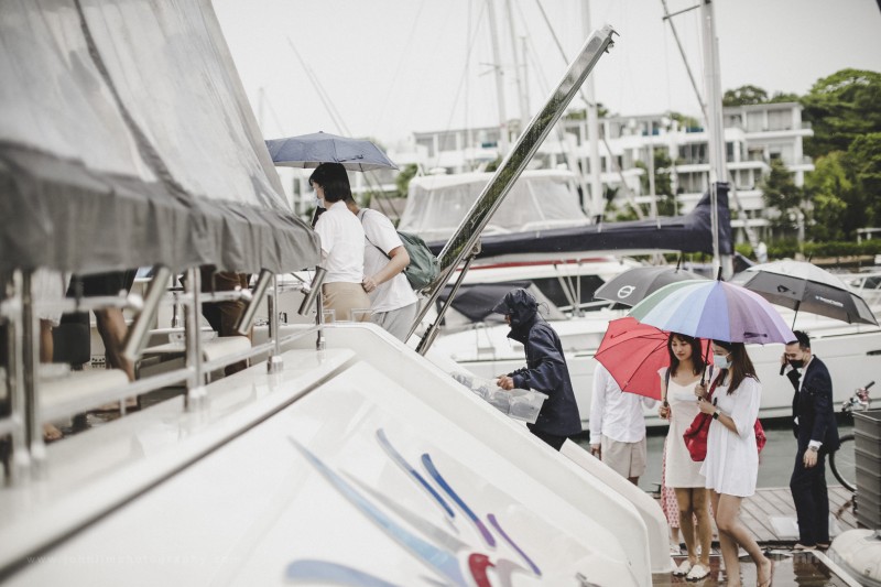 Wedding Solemnisation on a Yacht in Singapore