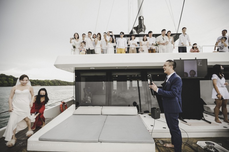 Wedding Solemnisation on a Yacht in Singapore