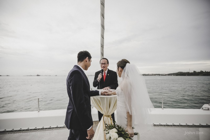 Wedding Solemnisation on a Yacht in Singapore