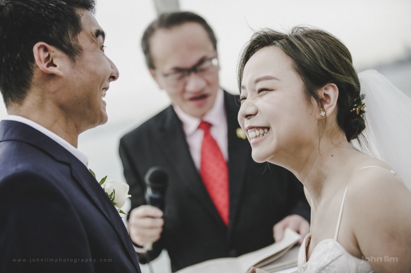 Wedding Solemnisation on a Yacht in Singapore