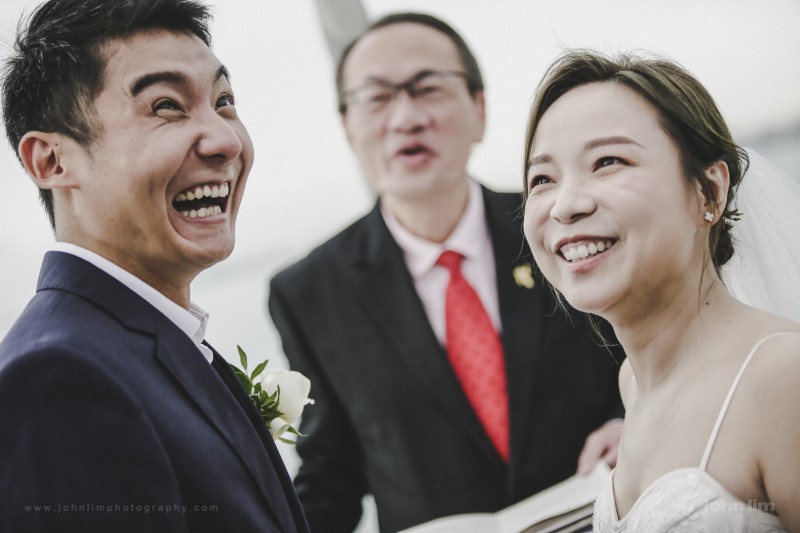 Wedding Solemnisation on a Yacht in Singapore