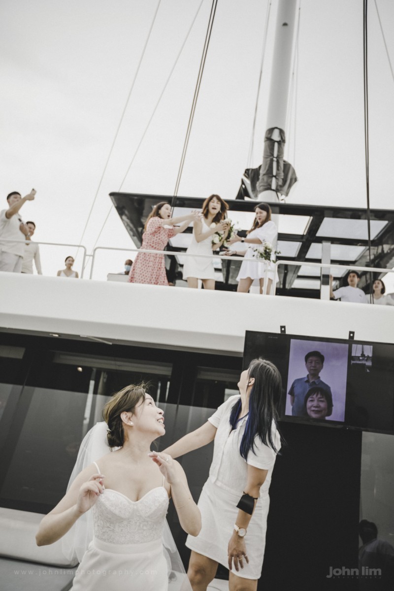 Wedding Solemnisation on a Yacht in Singapore