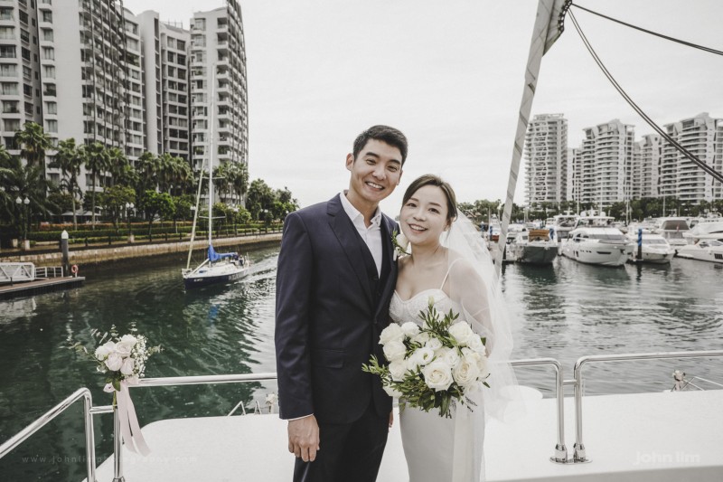 Wedding Solemnisation on a Yacht in Singapore