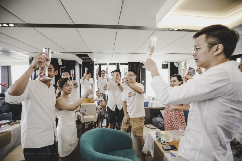 Wedding Solemnisation on a Yacht in Singapore