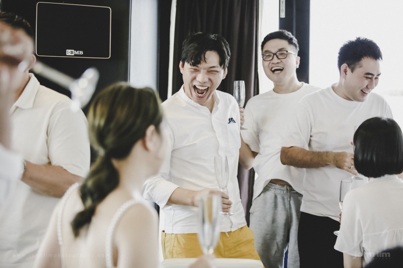 Wedding Solemnisation on a Yacht in Singapore